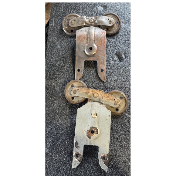Vintage Industrial Sliding Barn Door Pulley Roller Assembly Hardware Set‎